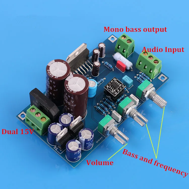 Плата фильтра с низким проходом KITHIFI DIY/сабвуфер/Preamp NE5532 TDA7293 / 100 Вт комплект платы