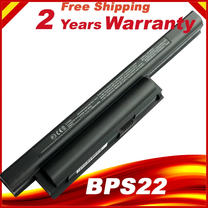 Ноутбук Батарея для Sony VAIO BPS22 VGP BPS22A BPL22 BPS22/VPC EB3 VPC EB33 E1Z1E EC2|Аккумуляторы ноутбуков| |