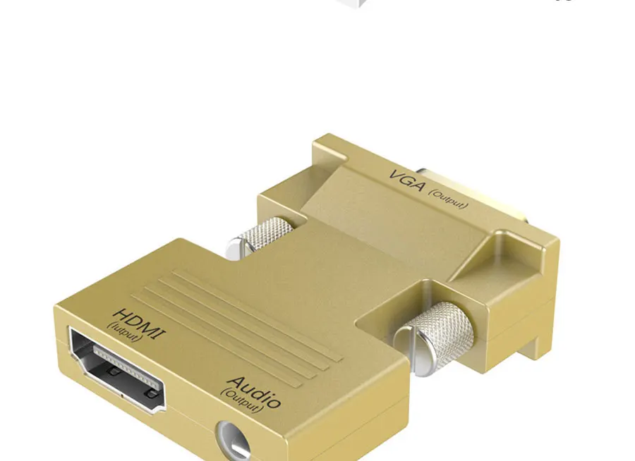 Urgrico 1080P HDMI в VGA адаптер папа в Famale HDMI VGA конвертер адаптер в аналоговые аудио и видео для ПК ноутбук ТВ коробка проектор