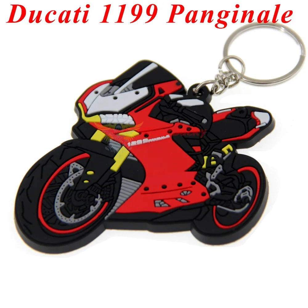 Модель мотоцикла форма мягкий резиновый брелок для Ducati kawasaki BMW Suzuki Yamaha Honda с