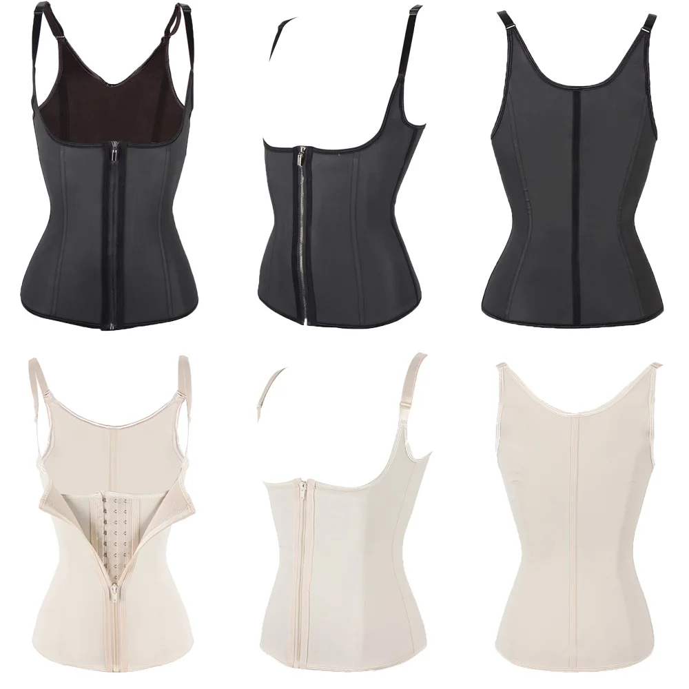 Lover Красота женская обувь на застежке-молнии крюк Body Shaper размера плюс талии тренер жилет корсет для похудения грудью приталенное, Корректирующее