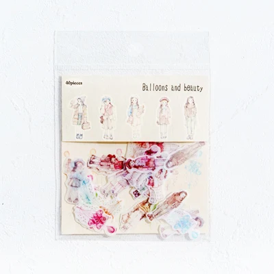 40 шт./партия освежающий цветок Мини бумажные наклейки декоративные наклейки DIY ablum дневник в стиле Скрапбукинг этикетка наклейка kawaii канцелярские принадлежности - Цвет: 10 beauty