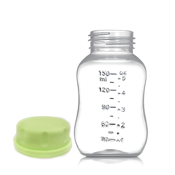 green storage bottle Новые аксессуары для молокоотсоса BEBEBAO детское Кормление хранение грудного молока бутылка Стандартный Рот хранения герметичные PP бутылки для хранения - Цвет: green storage bottle