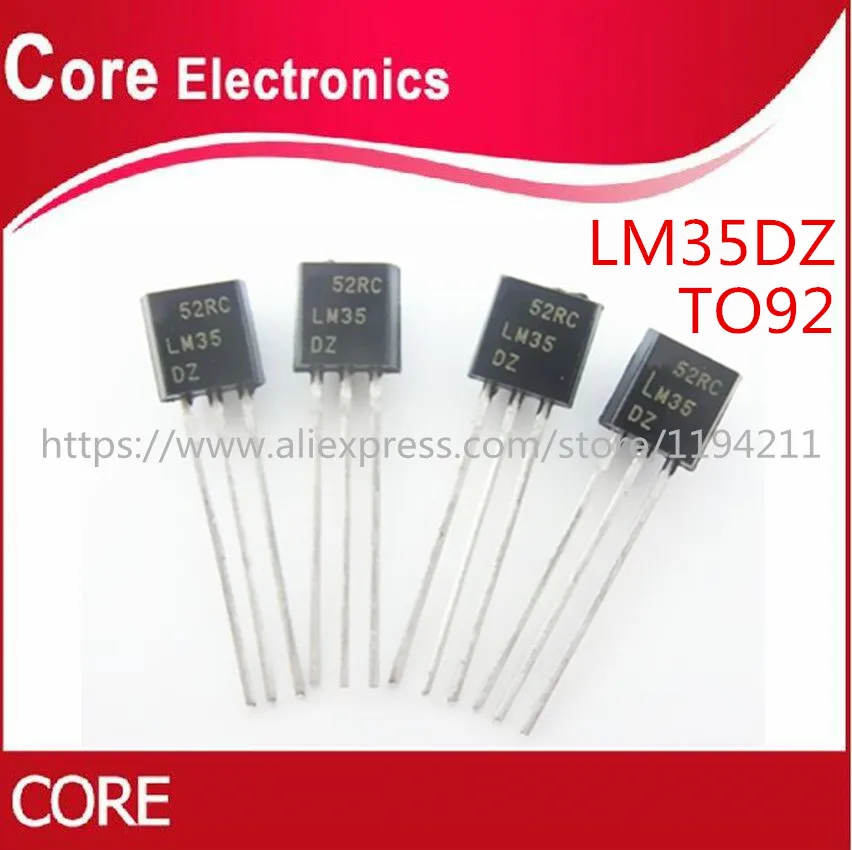 100 шт. LM35DZ LM35 DZ TO 92|Интегральные схемы| |