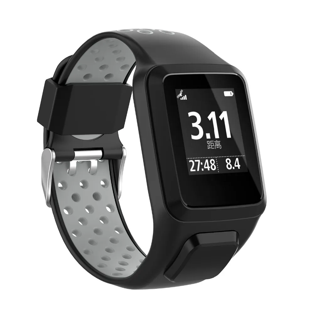 Replacement Silicone Soft Wristband for spark runner2/3 Adventunrer golfer2 Ventilate Two-Color Sport Strap 4.23 | Электроника
