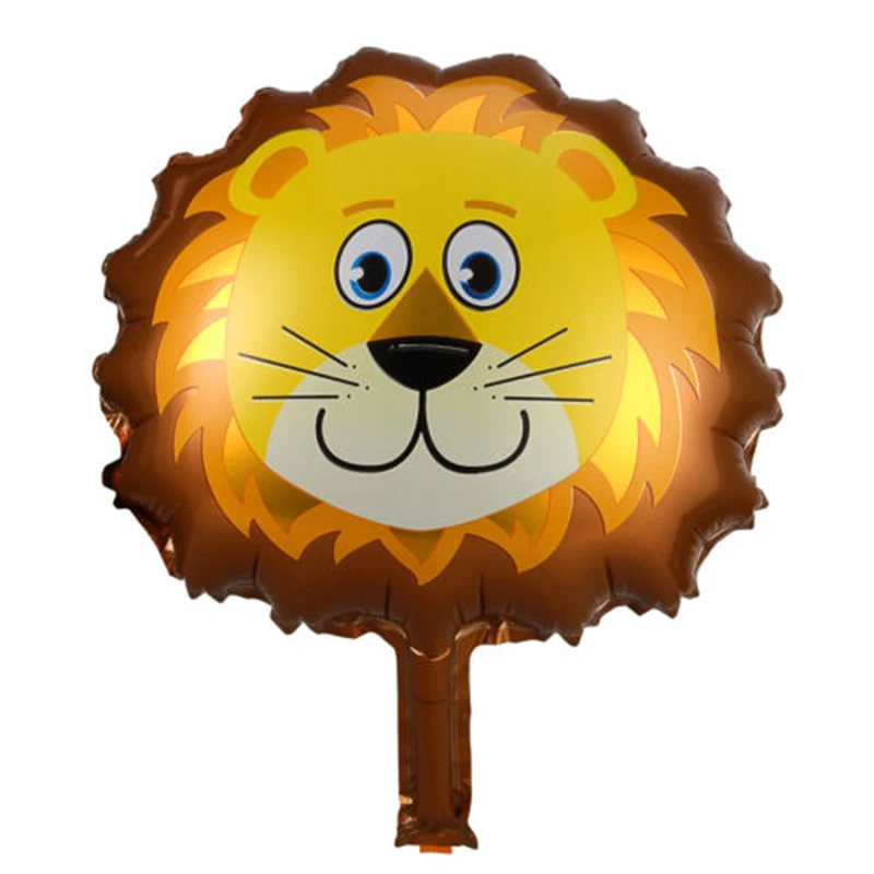 Шарик из фольги в форме головы животного мультфильма для дня рождения свадьбы