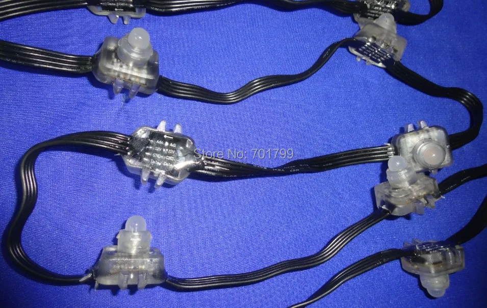 100 шт. 12 мм светодиодный пиксельный узел WS2821A DMX512 В постоянного тока класс IP68 яркий