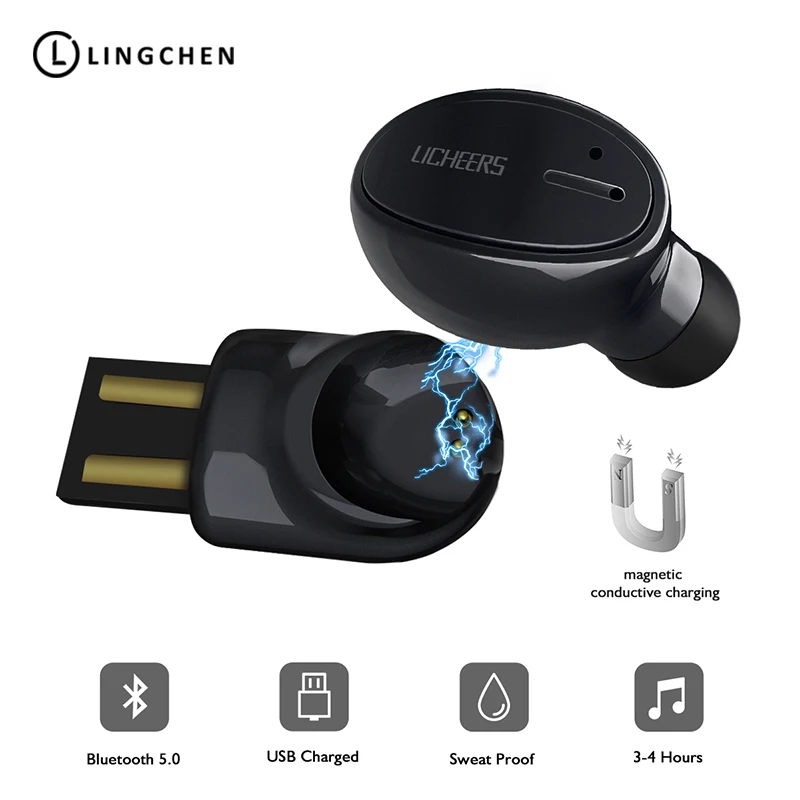 LINGCHEN беспроводные наушники мини bluetooth-наушник HIFI гарнитура свободные руки стерео