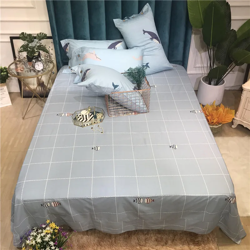 3/4 вещи в комплекте хлопковая с героями мультфильмов Стиль пододеяльник