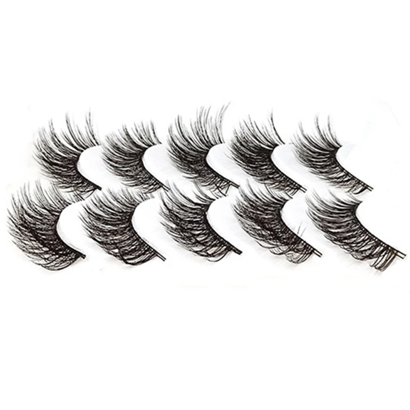 5 пар 3D Искусственные норковые волосы мягкие Накладные ресницы пушистые
