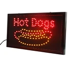 Светодиодная вывеска CHENXI хот-доги, 19 дюймов, 10 дюймов, ультраяркая светодиодная подсветка для бега хот-доги, подсветка для рекламы в деловом магазине