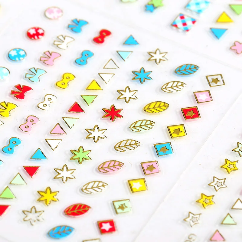 24 шт./компл. переводные наклейки для ногтей цветные виды дизайна красоты маникюр