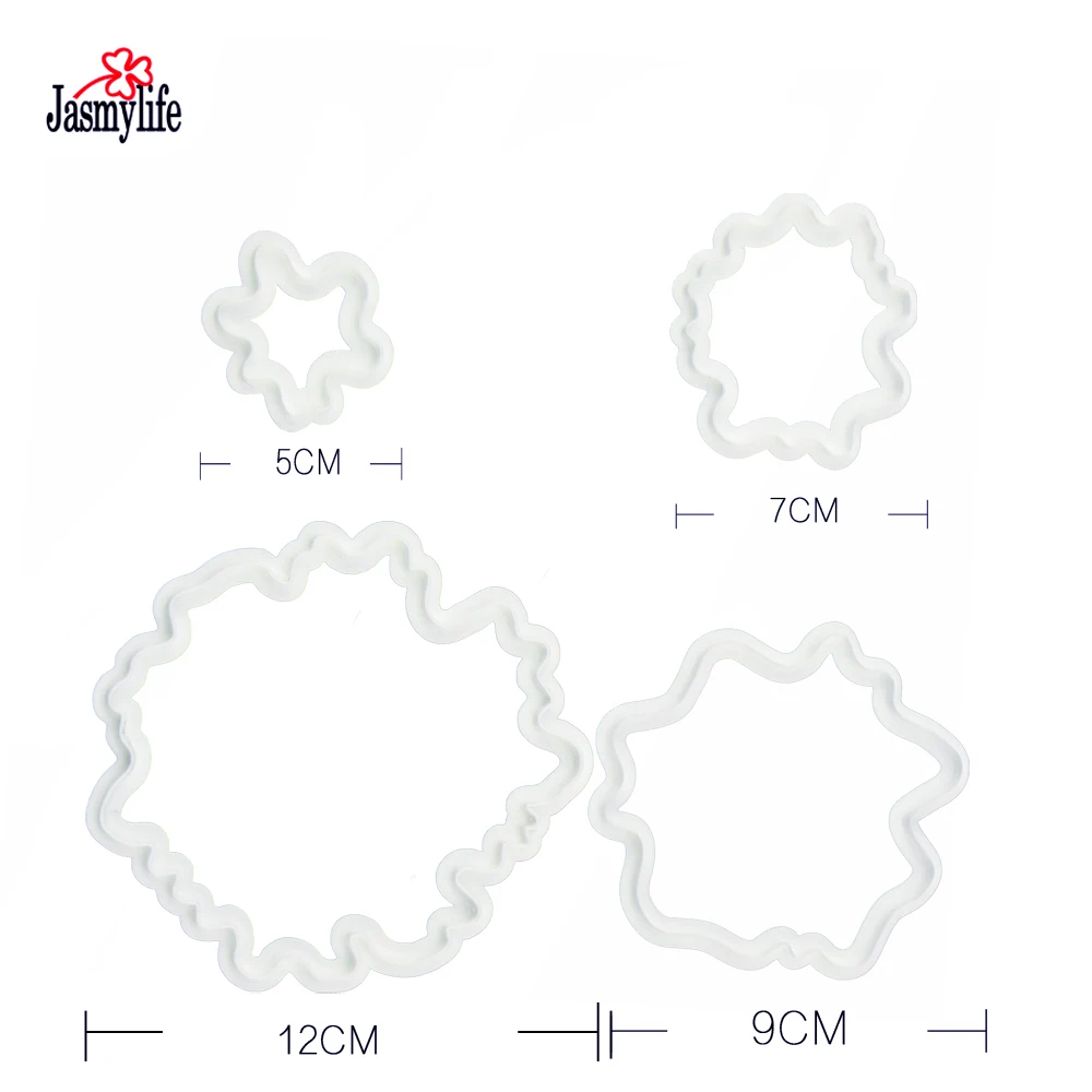 4 шт. набор резцов для печенья с пионами|cookie cutter set|cookie cutterbiscuit cookies |