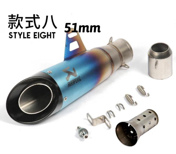 CB190R/X K8 K9 K7 CBR300/500 углеродное волокно 60 мм Глушитель yoshimura CBR escape moto выхлопная труба 51 мм