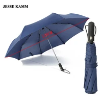 jesse kamm auto open auto close rain umbrella 27 large strong windproof 210t pongee unisex compact for women men high qaulity
