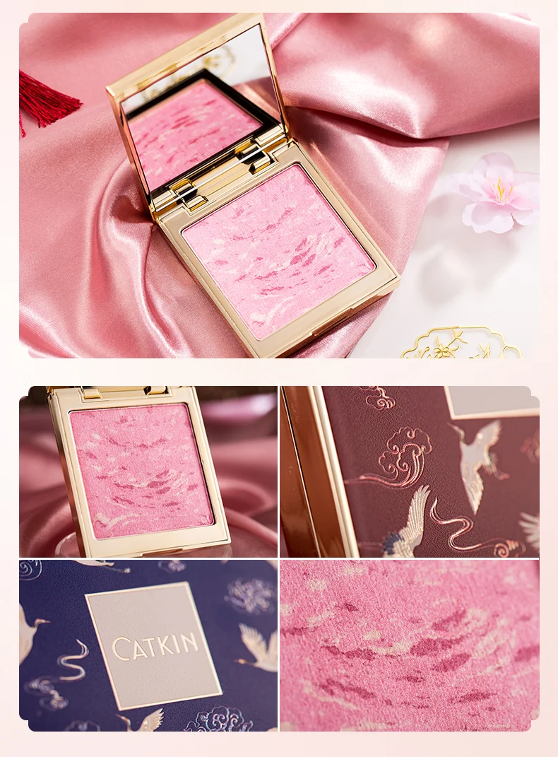 CATKIN Eternal Love 10 г Rosy Cranes Blush C01 Drunk In Flower стойкие натуральные румяна