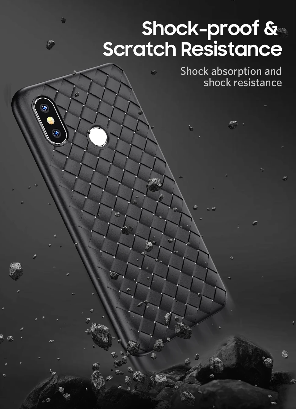 Для Xiaomi mi 8 SE 9 Play A1 A2 Lite Pocophone F1 Red mi Note 5 Plus 6 6A 7 Pro S2 Плетеный тканый сетчатый Мягкий ТПУ силиконовый чехол