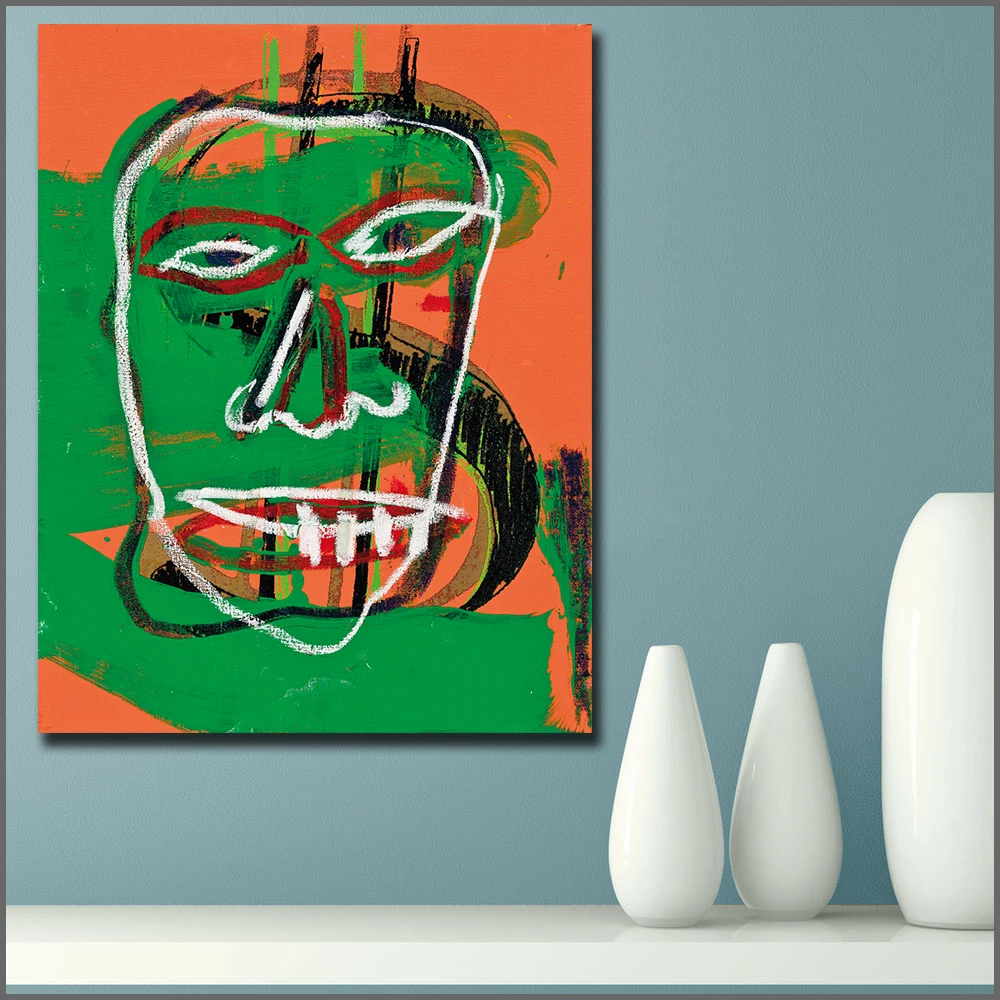 Модные граффити искусство Энди Warhol Жан Мишель сотрудничество настенные