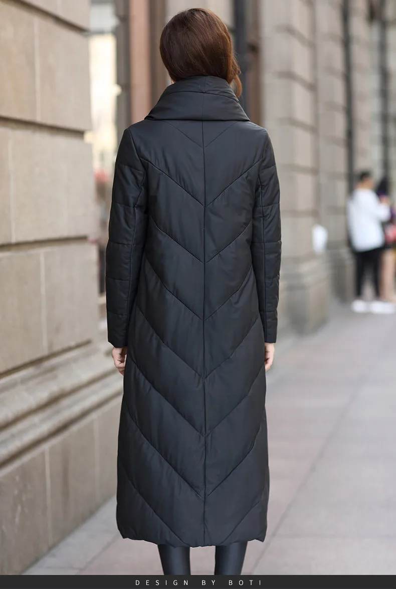 M-3XL, зимнее кожаное пальто, Повседневная Длинная куртка из овчины, женская теплая верхняя одежда, тонкие парки, женские топы, модные пальто