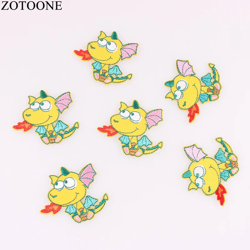 Zotone Тигр Панда патч Вышивка Бабочка джинсы Железный стикер для одежды аппликация