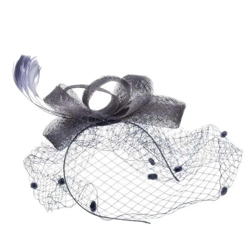 HooltPrinc Горячая Тюль ручной бабочка узел жаккардовые обруч волос украшения для