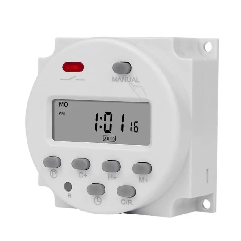 5V/12V/24V/110V/220V CN101A Digital Power Timer 7 Day Programmable Time Switch Controller Relay Electronic | Обустройство дома