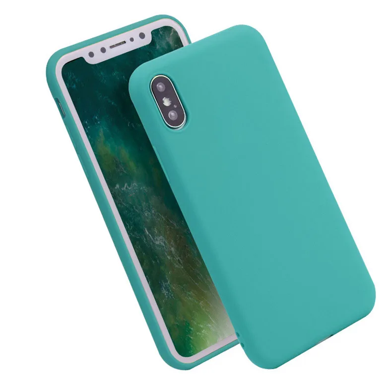 Простой чехол для iPhone X XR XS Max тонкий матовый жесткий из поликарбоната MAX 8 7 6 6S Plus