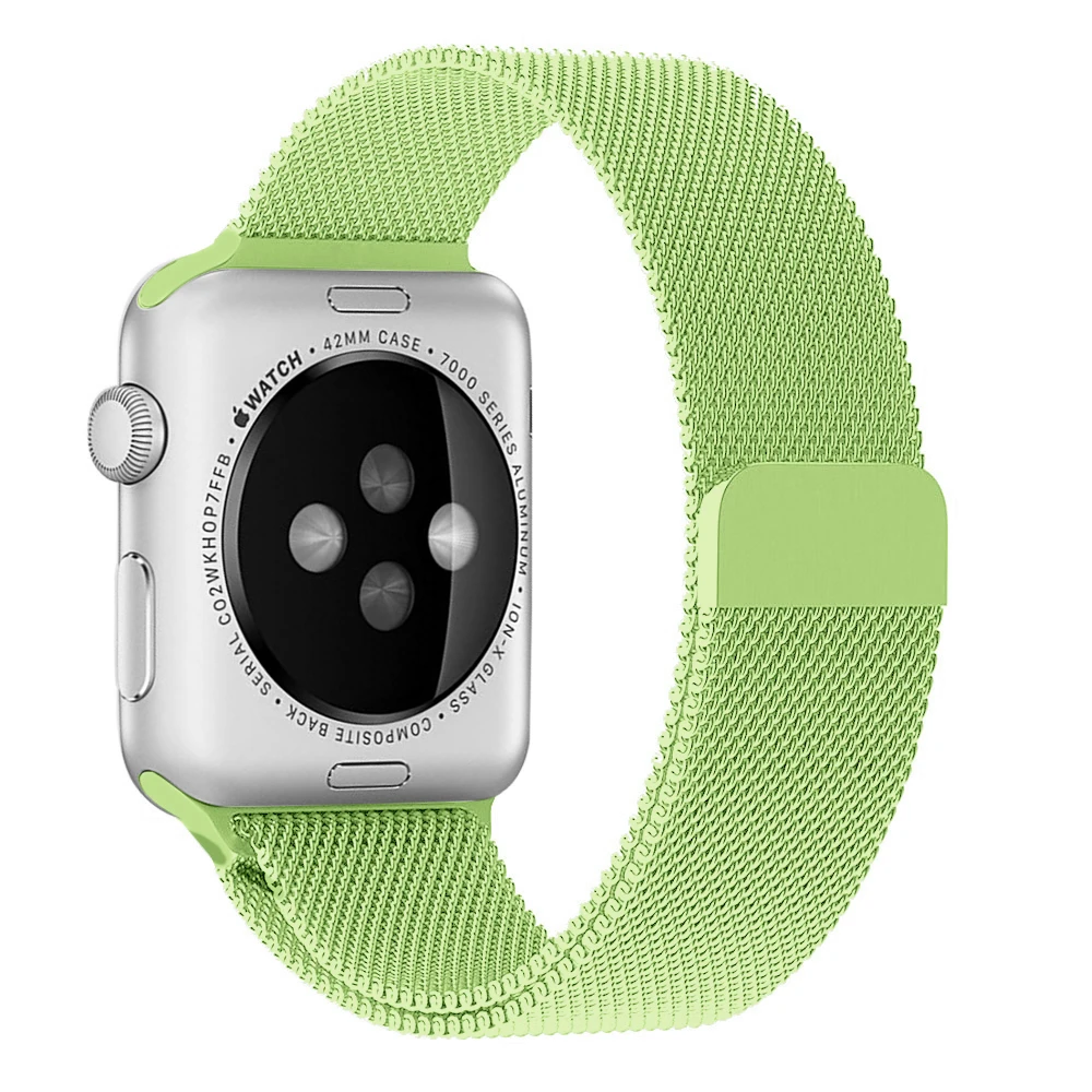 Ремешок для Apple Watch 38 мм 40 мм 42 мм 44 мм, Миланская Петля из нержавеющей стали, сетчатый Спортивный Браслет, магнитная застежка для iWatch серии 1/2/3/4