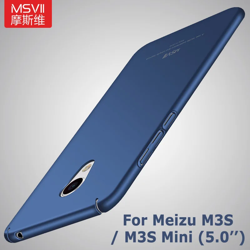 Чехол для Meizu M3 Note ультратонкие Матовые чехлы Msvii M3s Mini жесткий чехол S из