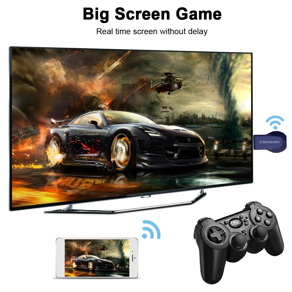 MiraScreen беспроводной WiFi Дисплей ТВ палка ключ приемник 1080P HD Miracast Airplay DLNA для Android