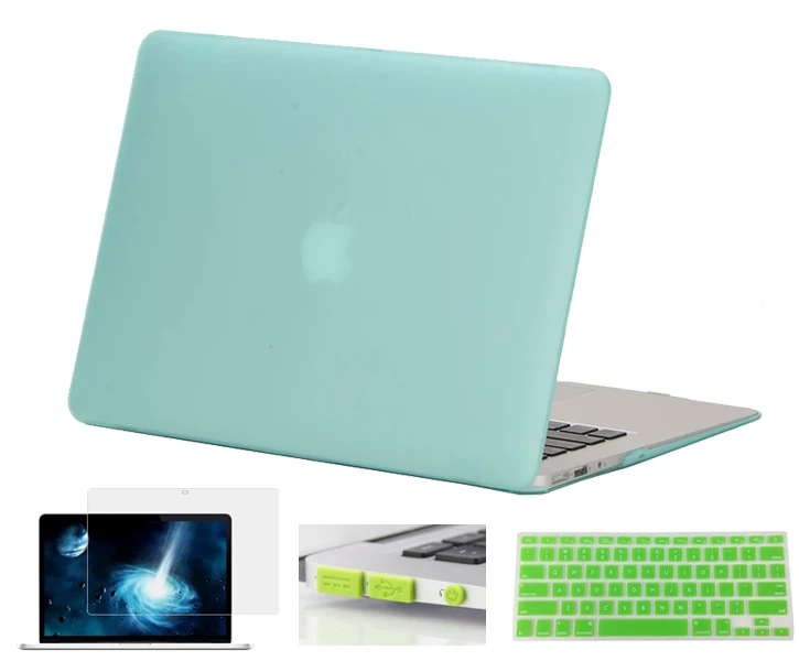4 в 1 жесткий матовый чехол для Macbook Air 11 13 Pro 15 Touchbar 2016 новинка Retina 12 клавиатура кожа