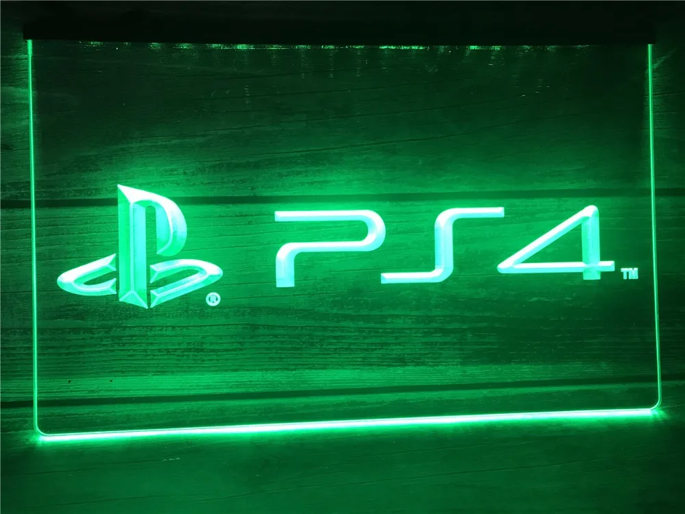 LH174 Playstation 4 PS4 светодиодный неоновый светильник знаки|Таблички и знаки| |
