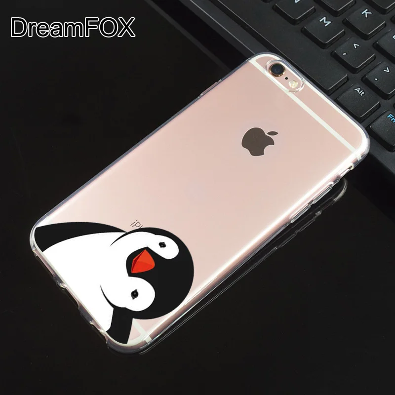 DREAMFOX N132 Lovely Penguin Polar Bear Soft TPU Silicone Cover For Apple iPhone XR XS Max 8 X 7 6 6S Plus 5 5S SE 5C 4 4S Case |