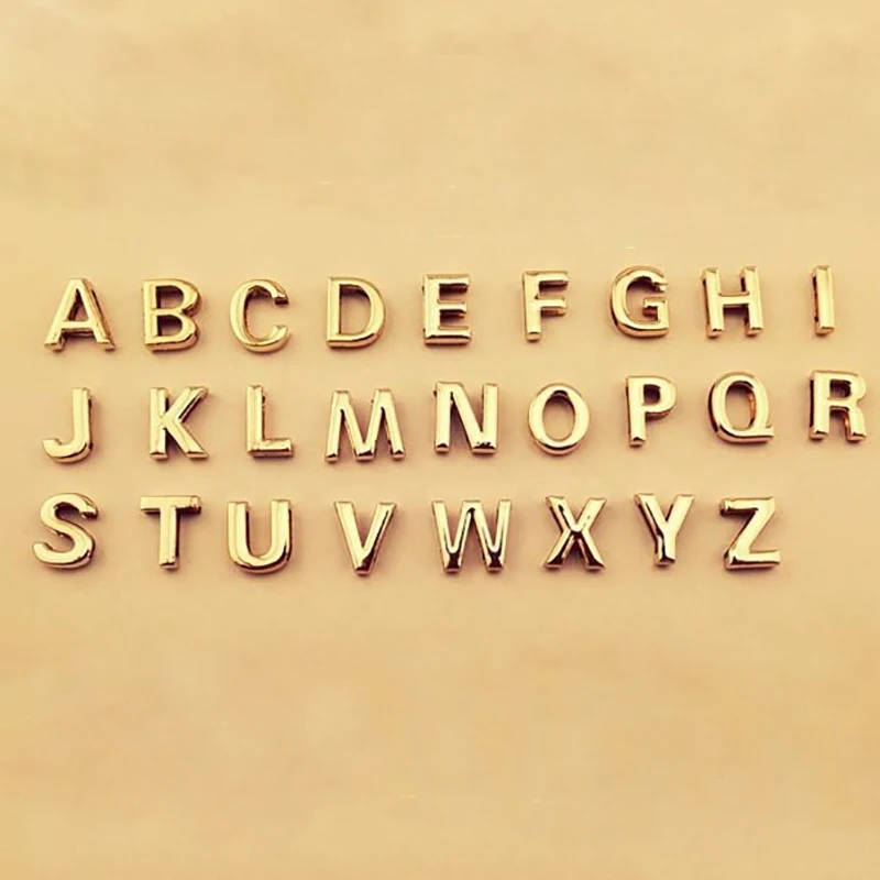 Новинка, золотое, серебряное, минималистичное A-Z, 26 букв, ожерелье s для женщин, ожерелье с подвеской
