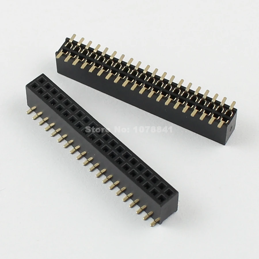 100 шт. шаг 1 27 мм (2x20 Pin 40 контактный двойной ряд SMT контакт SMD заголовок полосы |