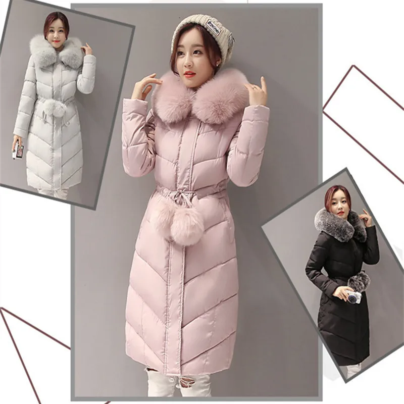 Новинка 2017 женские парки зимняя куртка Женская хлопковая стеганая Толстая