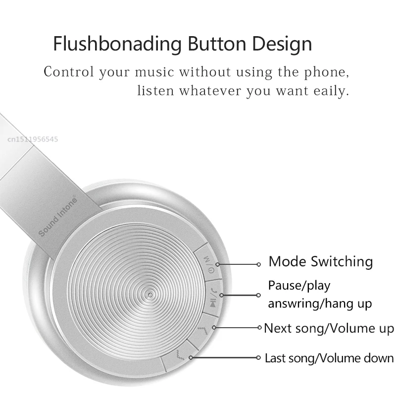 P30 Беспроводной наушники Bluetooth бас стерео С микрофоном для ПК Мобильный телефон