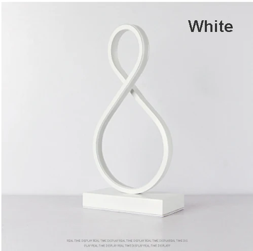 B White EU Plug Современный светодиодный Настольный светильник, украшение для помещений, настольная лампа для спальни, освещение для чтения, 15 Вт, пульт дистанционного управления, для спальни, для учебы, настольная лампа, скандинавский стиль - Цвет абажура: B White EU Plug