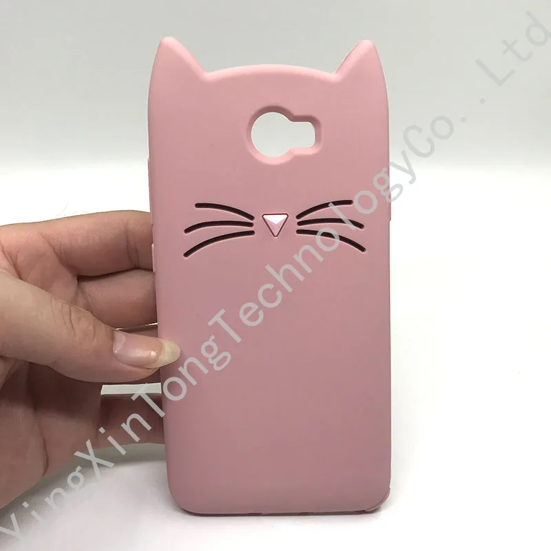 3D милый мягкий силиконовый чехол с бородой и котом для Huawei Y5II Y5 2017 2018 Prime Y7 Y6 2019 P40 Pro