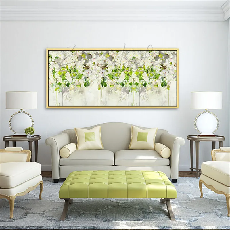 

Hand Painted Oil Painting Flower Canvas wall art canvas Pictures for living room home decor cuadros decoracion 10