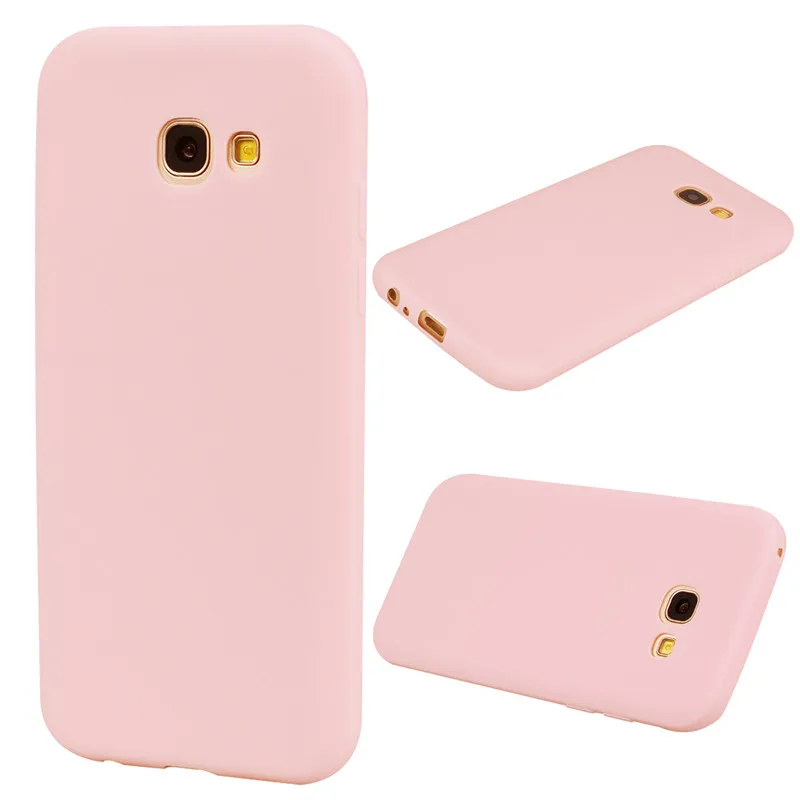 Чехол для Samsung Galaxy A720 A7 2017 задняя крышка из мягкого ТПУ серии карамельных цветов