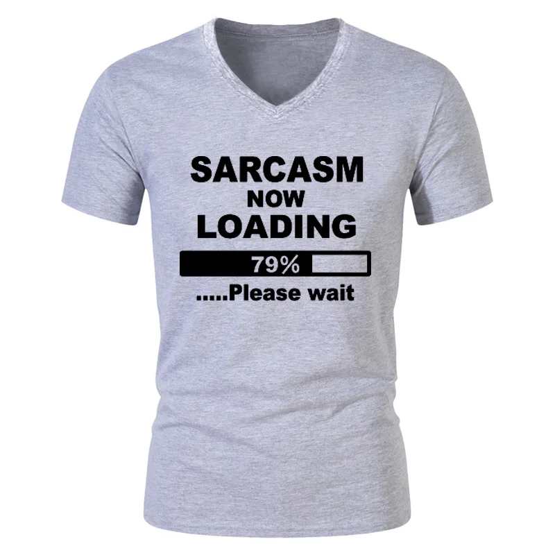 

2021 Summer Popular Funny Sarcasm Now Loading Print Tshirt Men Cotton Short SleeveT Shirt Plus Size Hip Hop T-shirts Streetwear
