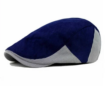 Новинка 2017 мужские и женские Gorras Planas берет Boinas в полоску плоские шапки модные для