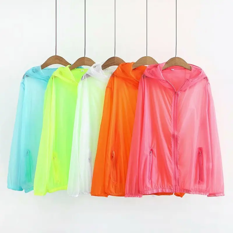 Куртка женская повседневная летняя свободная с капюшоном дышащая