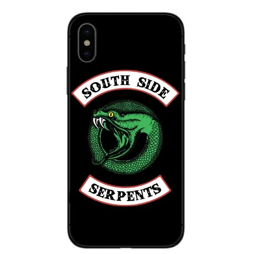 Американский ТВ ривердейл Мягкий силиконовый чехол для телефона iPhone 5 5S SE 6 6 SPlus 7 8 Plus Southside Serpents чехол для Coque iPhone X