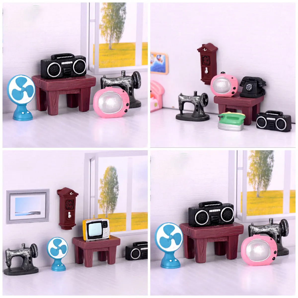 Мини кукольный домик аксессуары игрушки для детей DIY комната Дети Рождественские