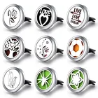 Автомобильный аромадиффузор Air зажим для освежителя из нержавеющей стали, медальон с эфирными маслами, духи, оптовая продажа, очаровательные украшения для ароматерапии