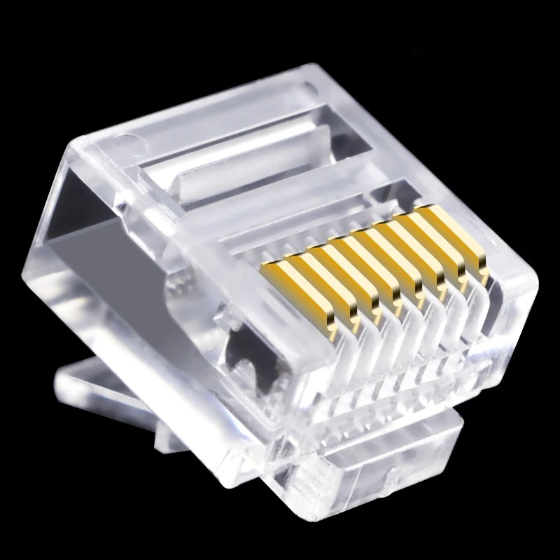 Плоский сетевой кабель cncob Cat5e utp соединитель 8P8C rj45 модульный разъем Ethernet