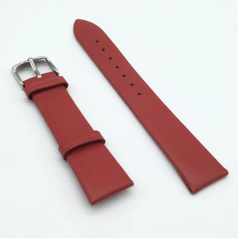 Ремешок из бычьей кожи для наручных часов сменный Браслет мужских и женских