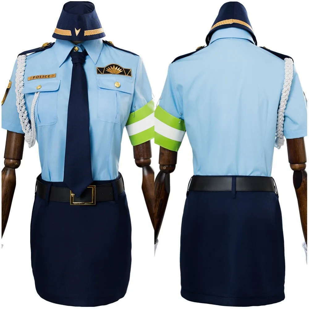 Traje com Chapéu Traje da Polícia para a Menina Feito sob Encomenda Carnaval de Halloween Fate Extella Link Tamamo Não Mae Cosplay Feminina –